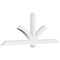 Ekena Millwork Redmond Architectural Grade PVC Gable Bracket, 84"W x 31 1/2"H x 4"D x 4"F, 9/12 Pitch GBP084X32X0404RED00 - alternate 1